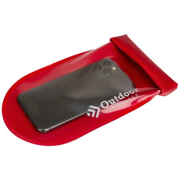 Outdoor Products Valuables Dry Pouch Watertight Roll Top Seal, Red, Unisex, 0.5 - Picture 3 of 5